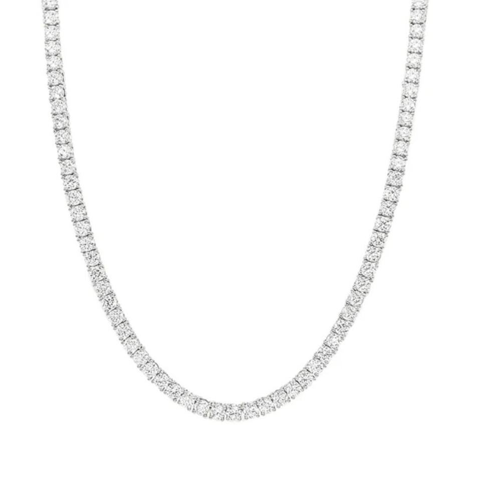 Classic Tennis Necklace with Sparkling Cubic Zirconia